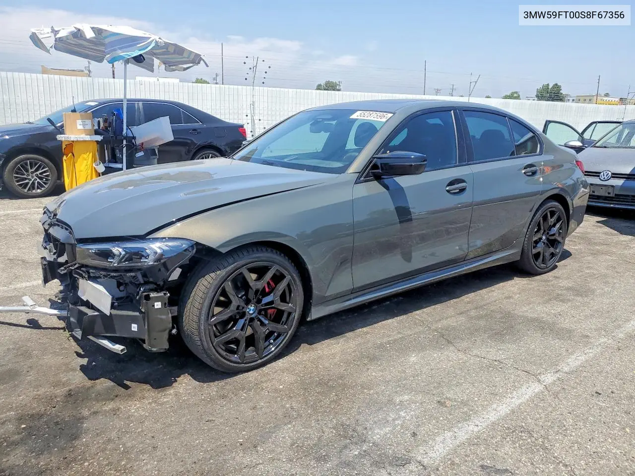 2025 BMW M340I VIN: 3MW59FT00S8F67356 Lot: 55287596