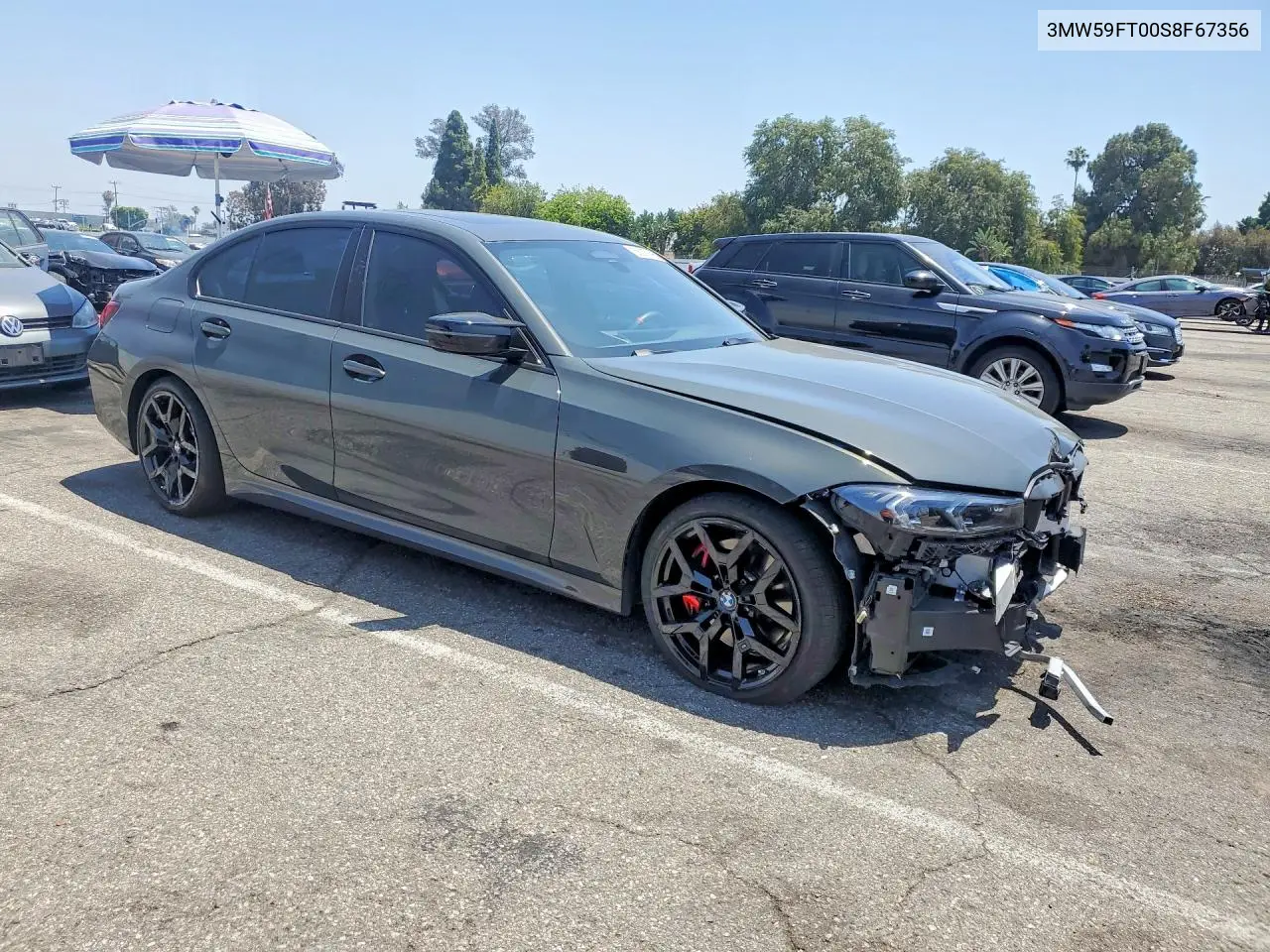 2025 BMW M340I VIN: 3MW59FT00S8F67356 Lot: 55287596