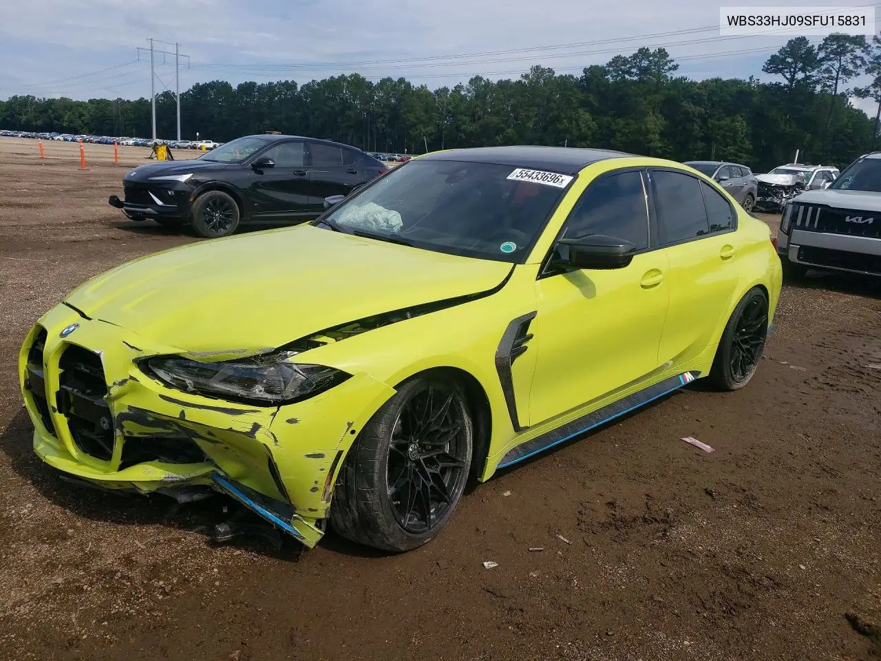 2025 BMW M3 Competition VIN: WBS33HJ09SFU15831 Lot: 55433696