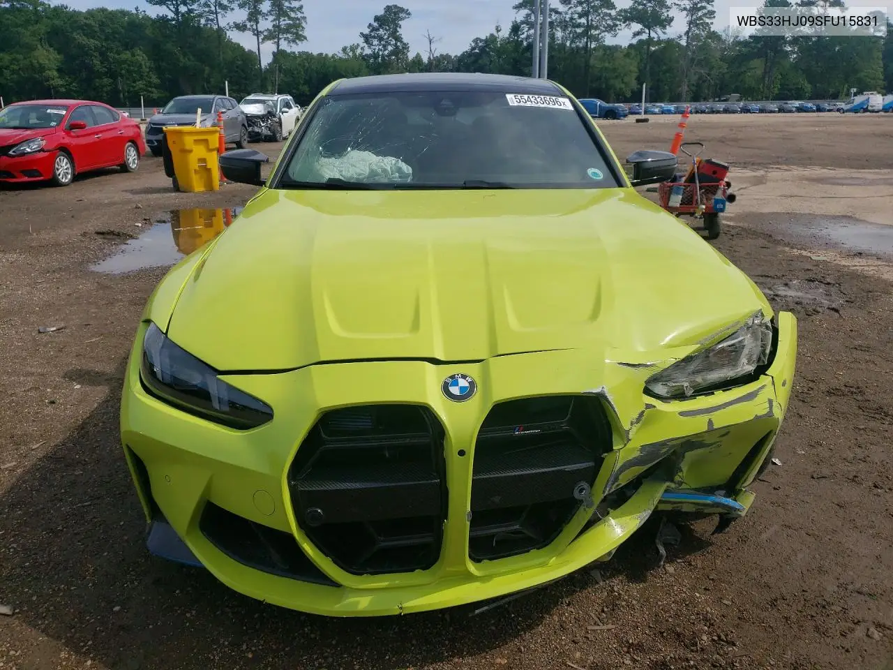 2025 BMW M3 Competition VIN: WBS33HJ09SFU15831 Lot: 55433696