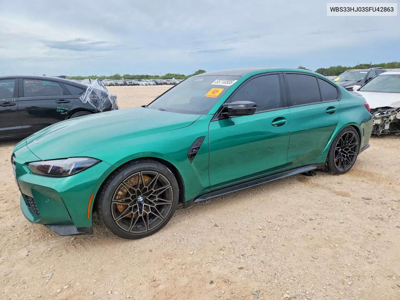 2025 BMW M3 Competition VIN: WBS33HJ03SFU42863 Lot: 55715506