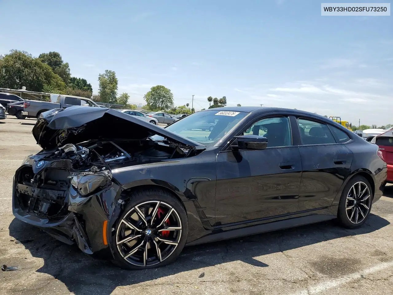 2025 BMW I4 M50 VIN: WBY33HD02SFU73250 Lot: 56033476