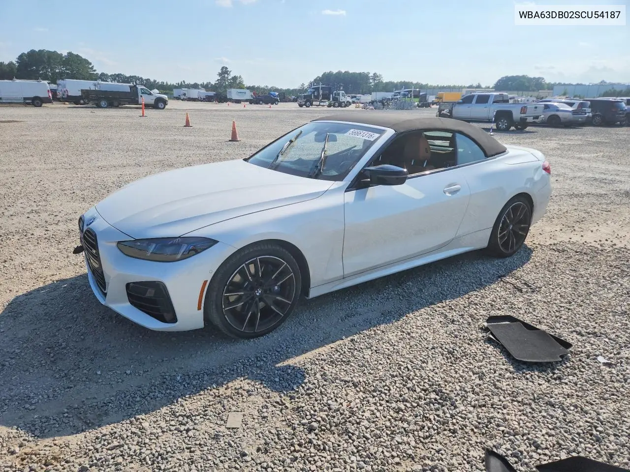 2025 BMW M440I VIN: WBA63DB02SCU54187 Lot: 56661316
