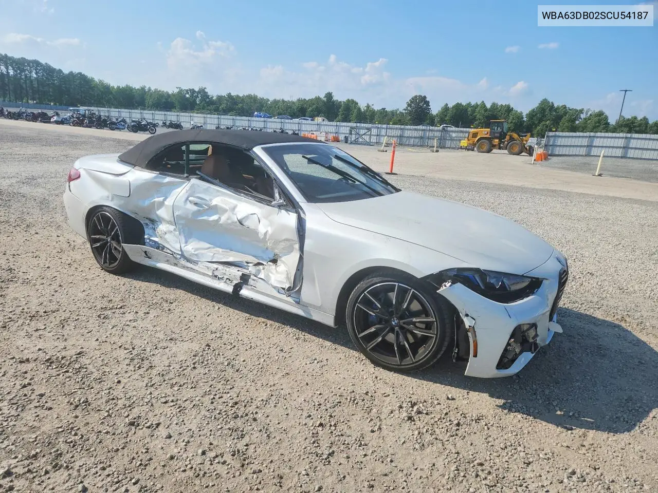 2025 BMW M440I VIN: WBA63DB02SCU54187 Lot: 56661316