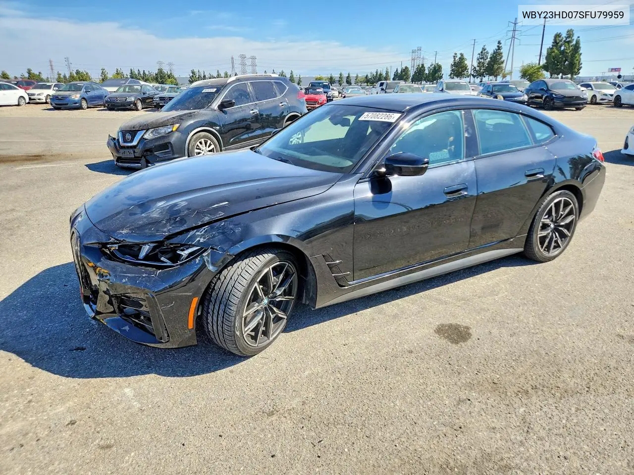 2025 BMW I4 Edrive 40 VIN: WBY23HD07SFU79959 Lot: 57082286