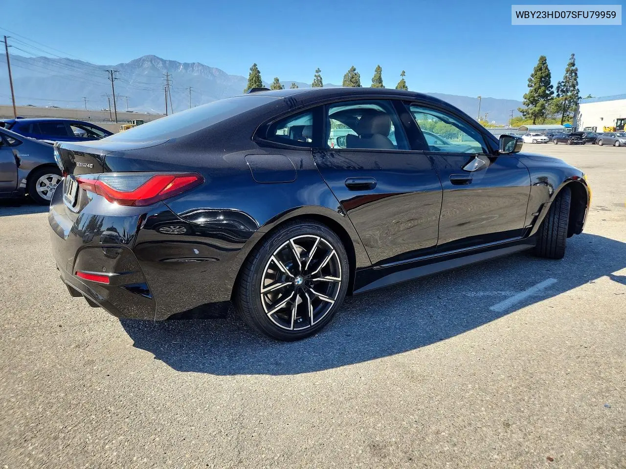 2025 BMW I4 Edrive 40 VIN: WBY23HD07SFU79959 Lot: 57082286