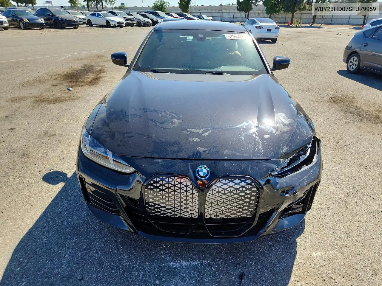 2025 BMW I4 Edrive 40 VIN: WBY23HD07SFU79959 Lot: 57082286