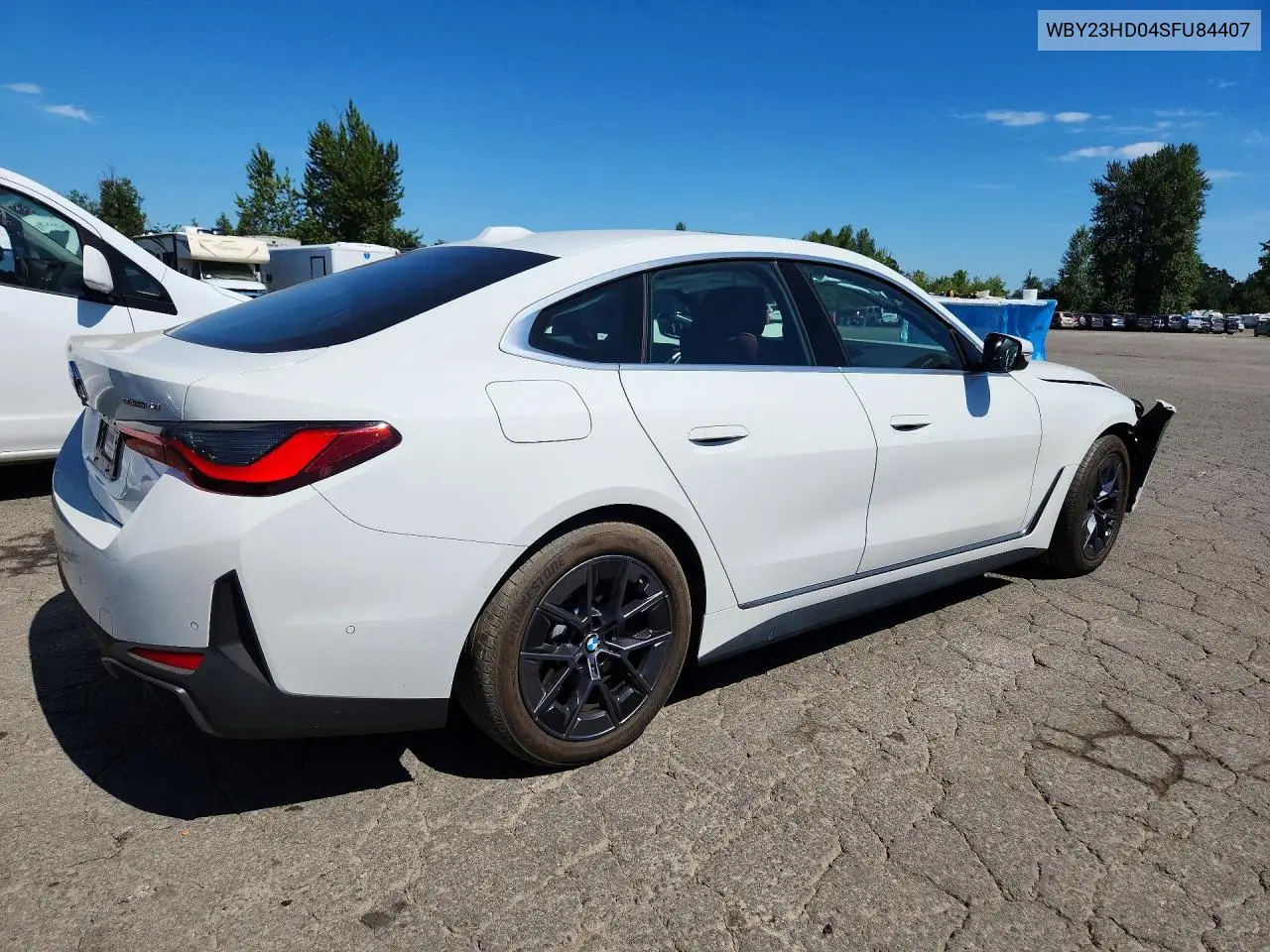 2025 BMW I4 Edrive 40 VIN: WBY23HD04SFU84407 Lot: 57606726