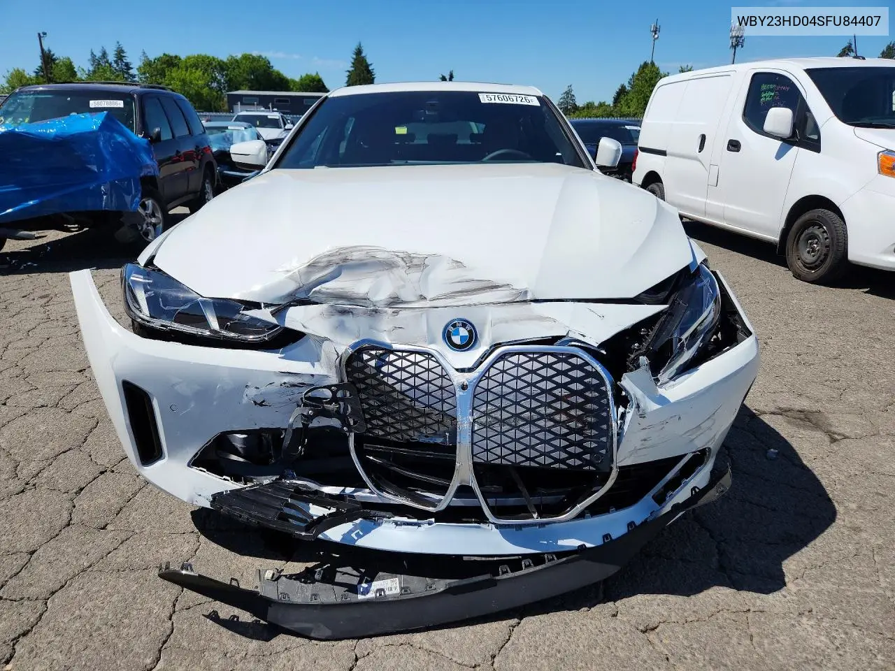 2025 BMW I4 Edrive 40 VIN: WBY23HD04SFU84407 Lot: 57606726