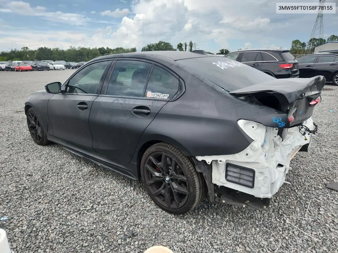 2025 BMW M340I VIN: 3MW59FT01S8F78155 Lot: 57717396