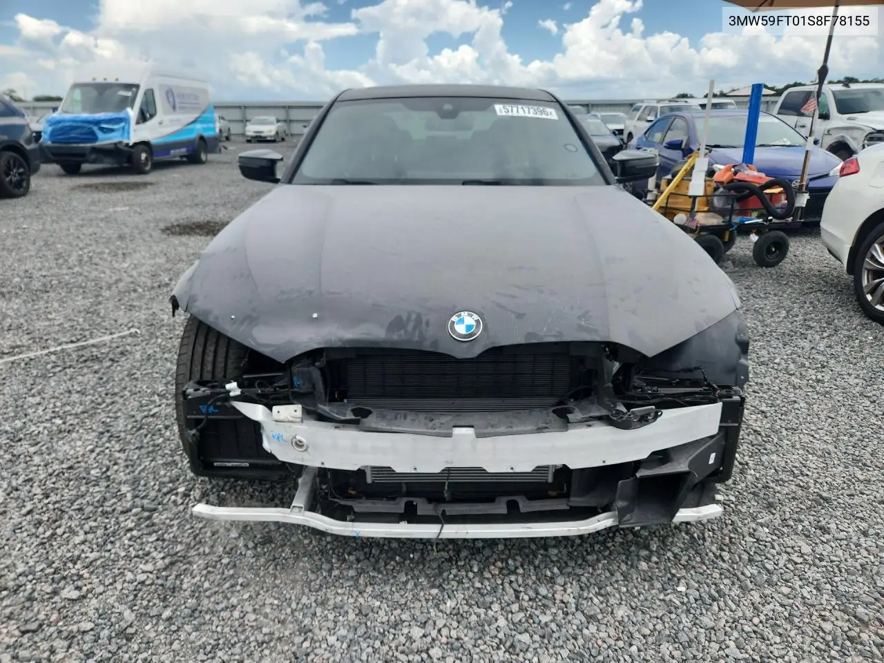 2025 BMW M340I VIN: 3MW59FT01S8F78155 Lot: 57717396
