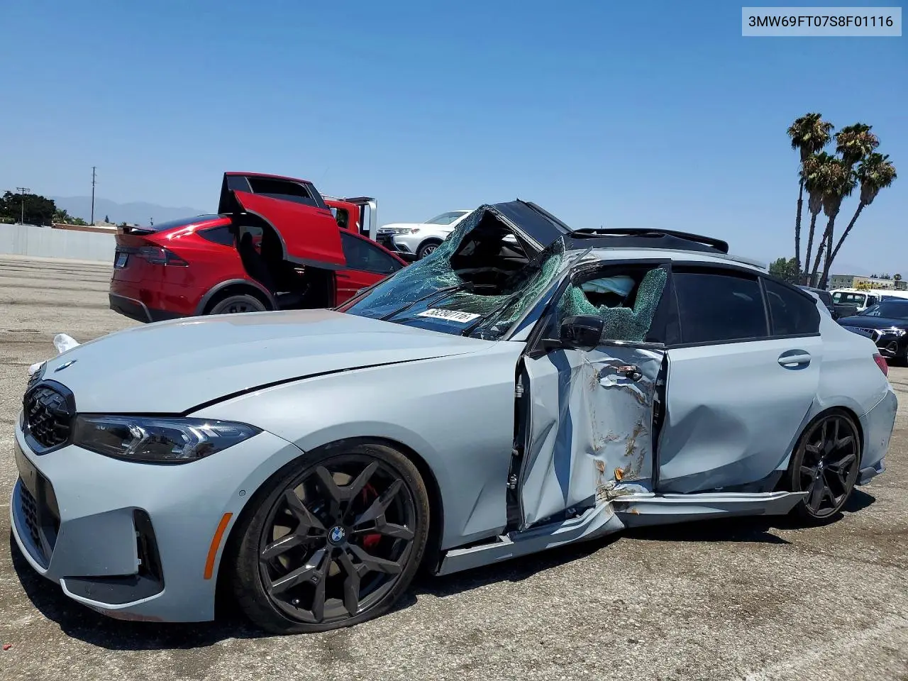 2025 BMW M340Xi VIN: 3MW69FT07S8F01116 Lot: 58390116