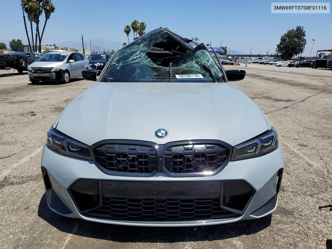 2025 BMW M340Xi VIN: 3MW69FT07S8F01116 Lot: 58390116