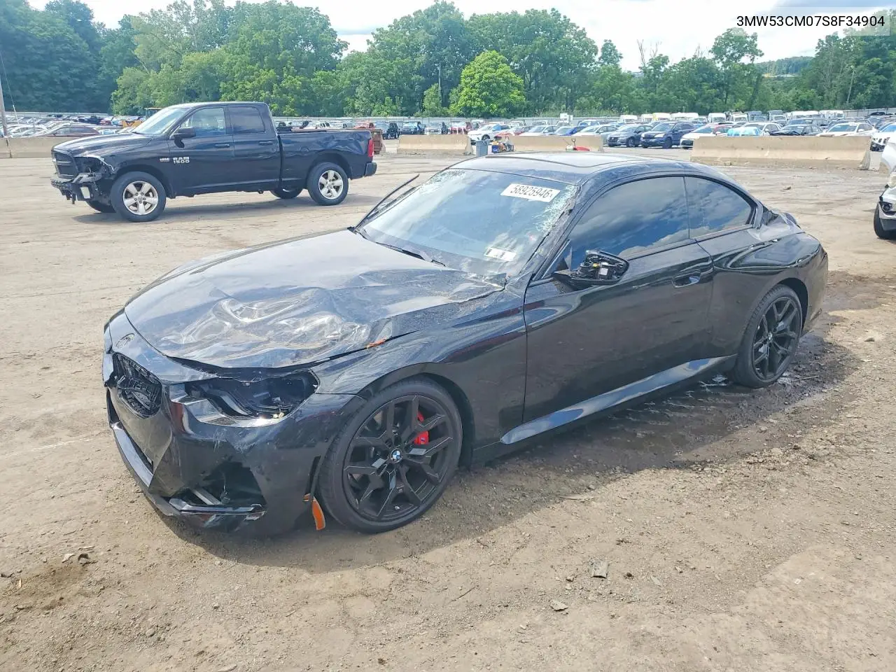 2025 BMW M240Xi VIN: 3MW53CM07S8F34904 Lot: 58925946