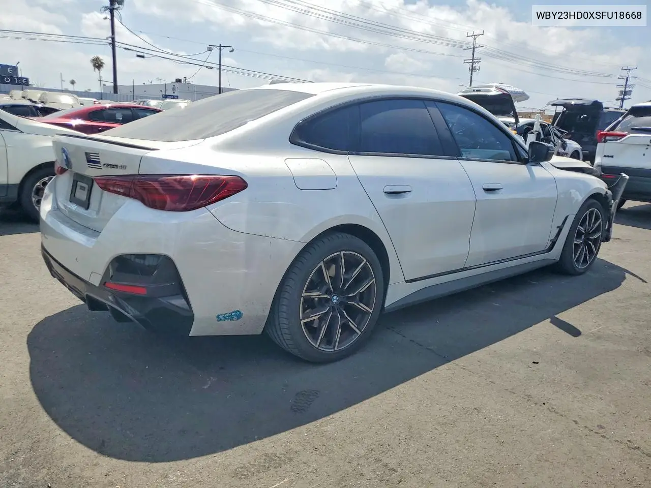 2025 BMW I4 Edrive 40 VIN: WBY23HD0XSFU18668 Lot: 59372466