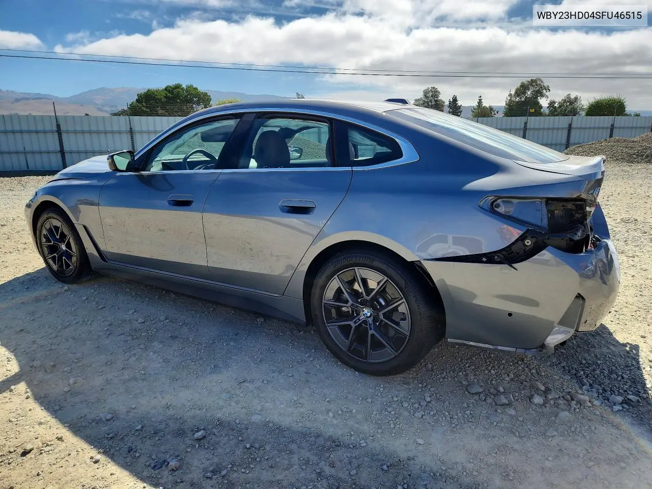 2025 BMW I4 Edrive 40 VIN: WBY23HD04SFU46515 Lot: 59924806