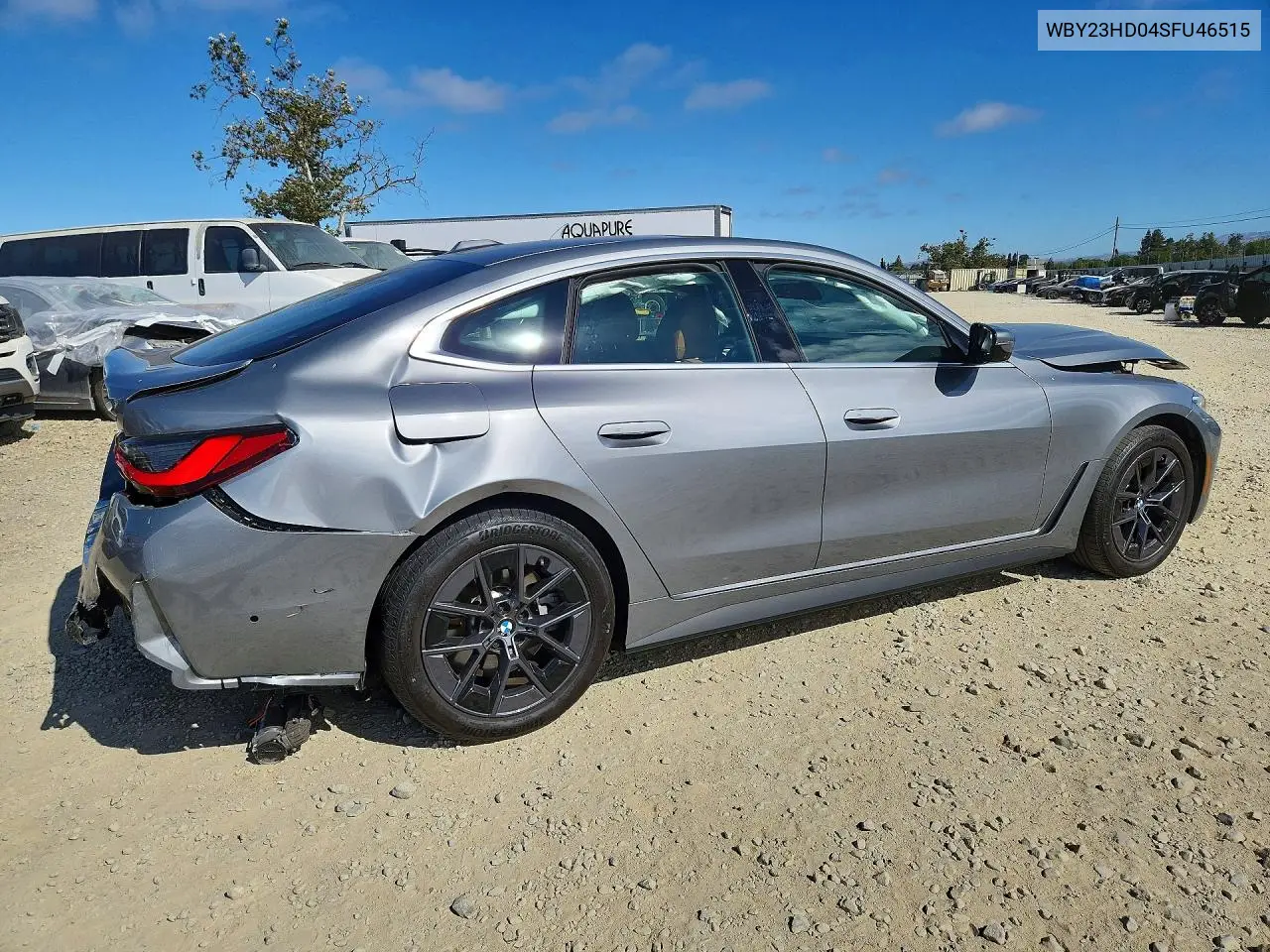 2025 BMW I4 Edrive 40 VIN: WBY23HD04SFU46515 Lot: 59924806
