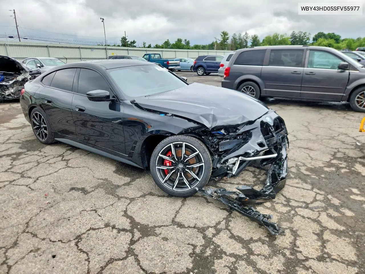 2025 BMW I4 xDrive 40 VIN: WBY43HD05SFV55977 Lot: 60024826