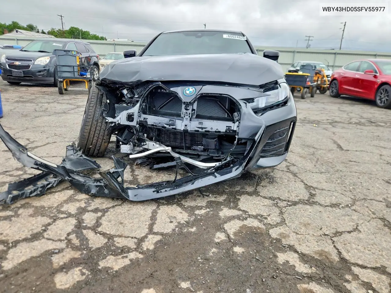 2025 BMW I4 xDrive 40 VIN: WBY43HD05SFV55977 Lot: 60024826
