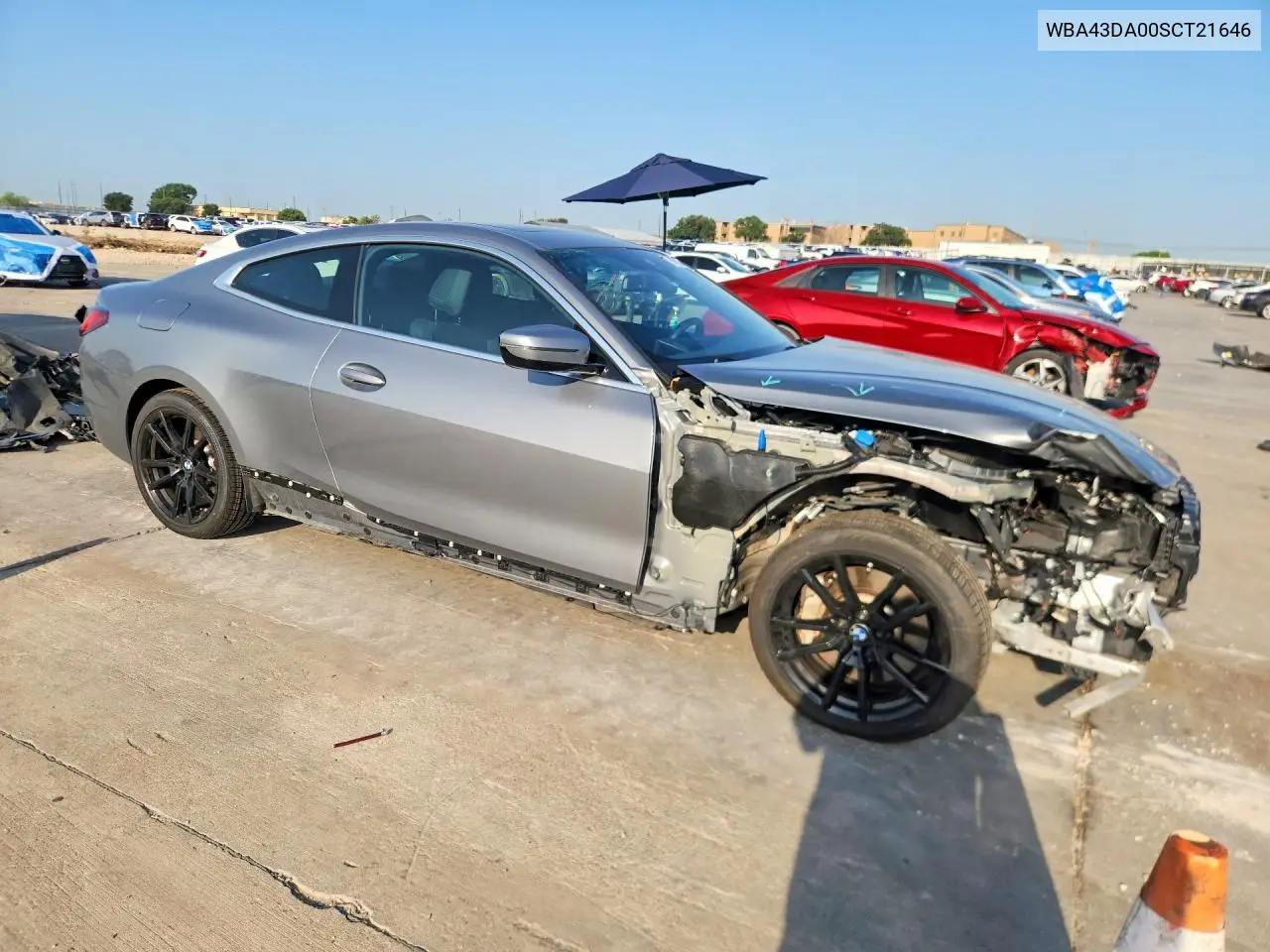 2025 BMW 430I VIN: WBA43DA00SCT21646 Lot: 61722106