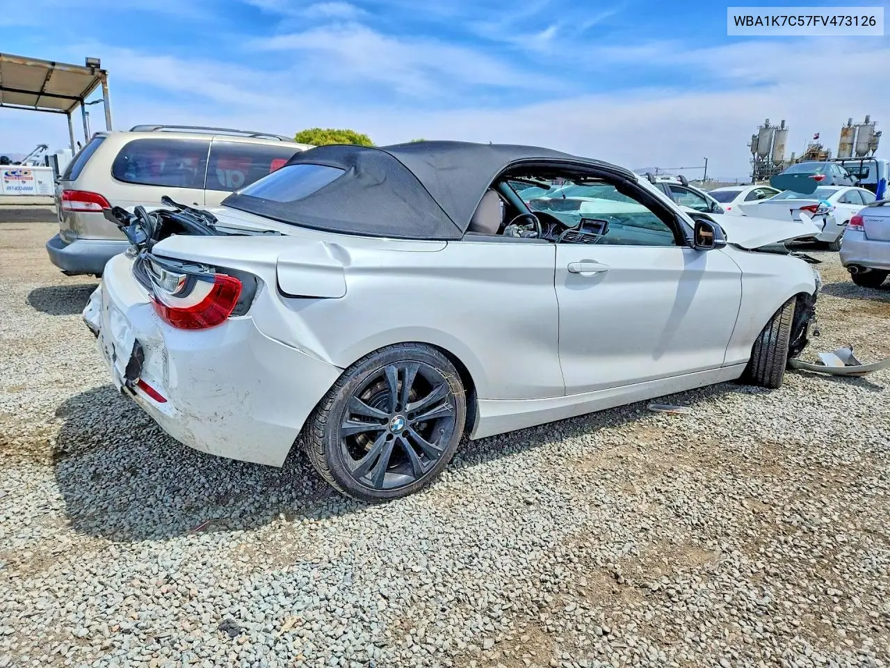 2015 BMW 228 Xi VIN: WBA1K7C57FV473126 Lot: 51568386