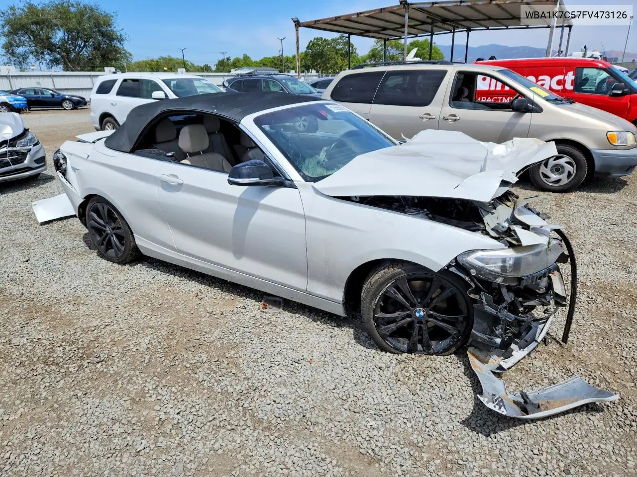 2015 BMW 228 Xi VIN: WBA1K7C57FV473126 Lot: 51568386
