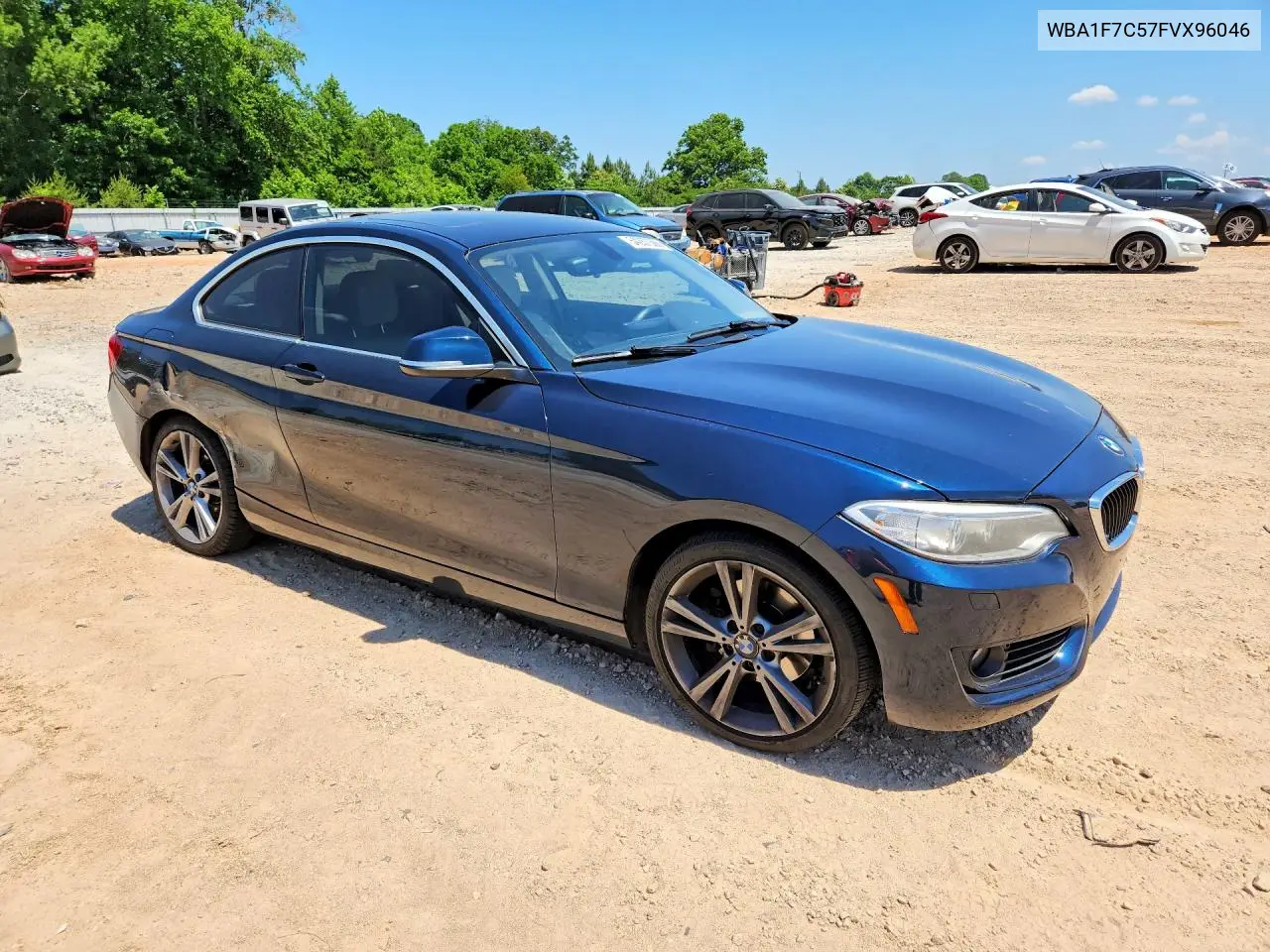 2015 BMW 228 Xi VIN: WBA1F7C57FVX96046 Lot: 54267366