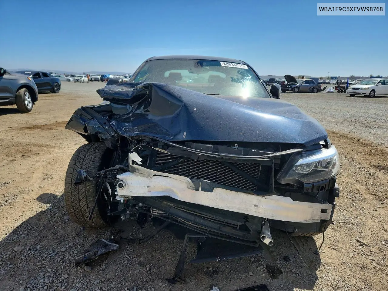 2015 BMW 228 I Sulev VIN: WBA1F9C5XFVW98768 Lot: 60834016