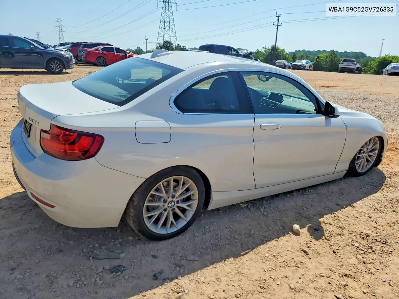 2016 BMW 228 Xi Sulev VIN: WBA1G9C52GV726335 Lot: 56667866