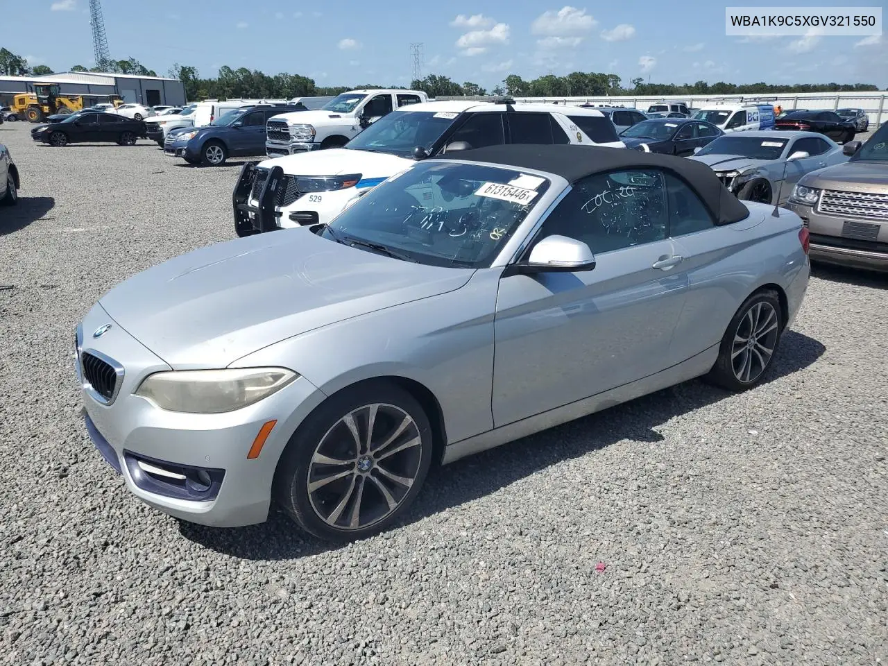 2016 BMW 228 I Sulev VIN: WBA1K9C5XGV321550 Lot: 61315446