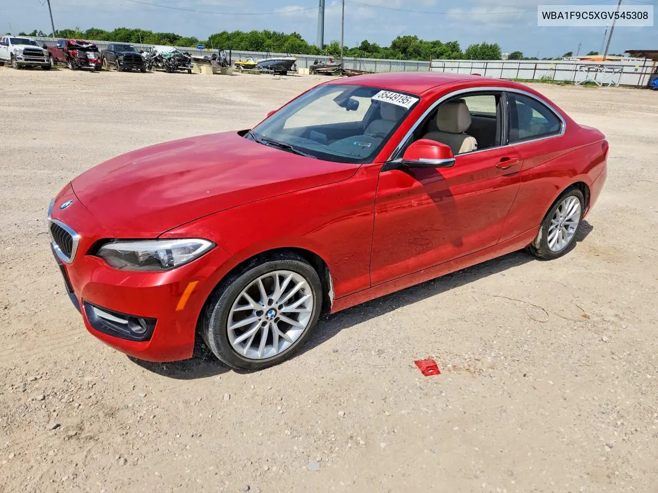 2016 BMW 228 I Sulev VIN: WBA1F9C5XGV545308 Lot: 85449195