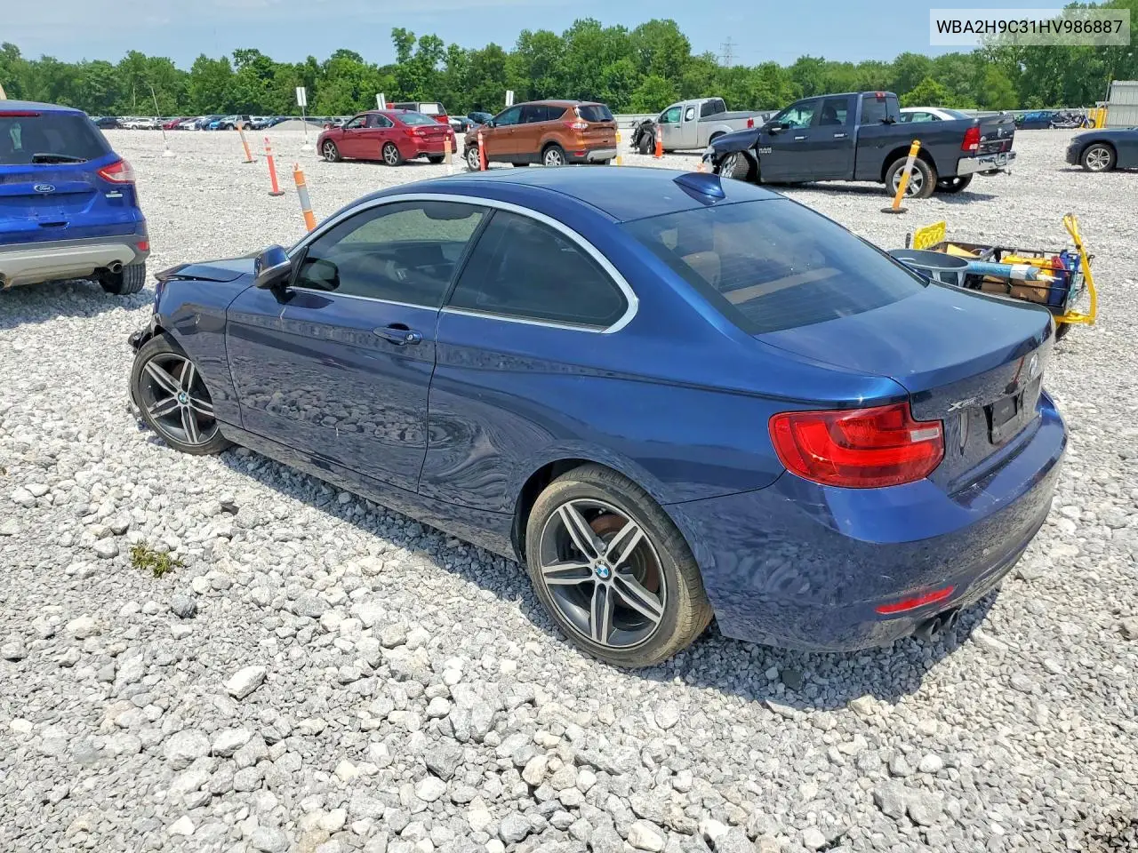 2017 BMW 230Xi VIN: WBA2H9C31HV986887 Lot: 56647436