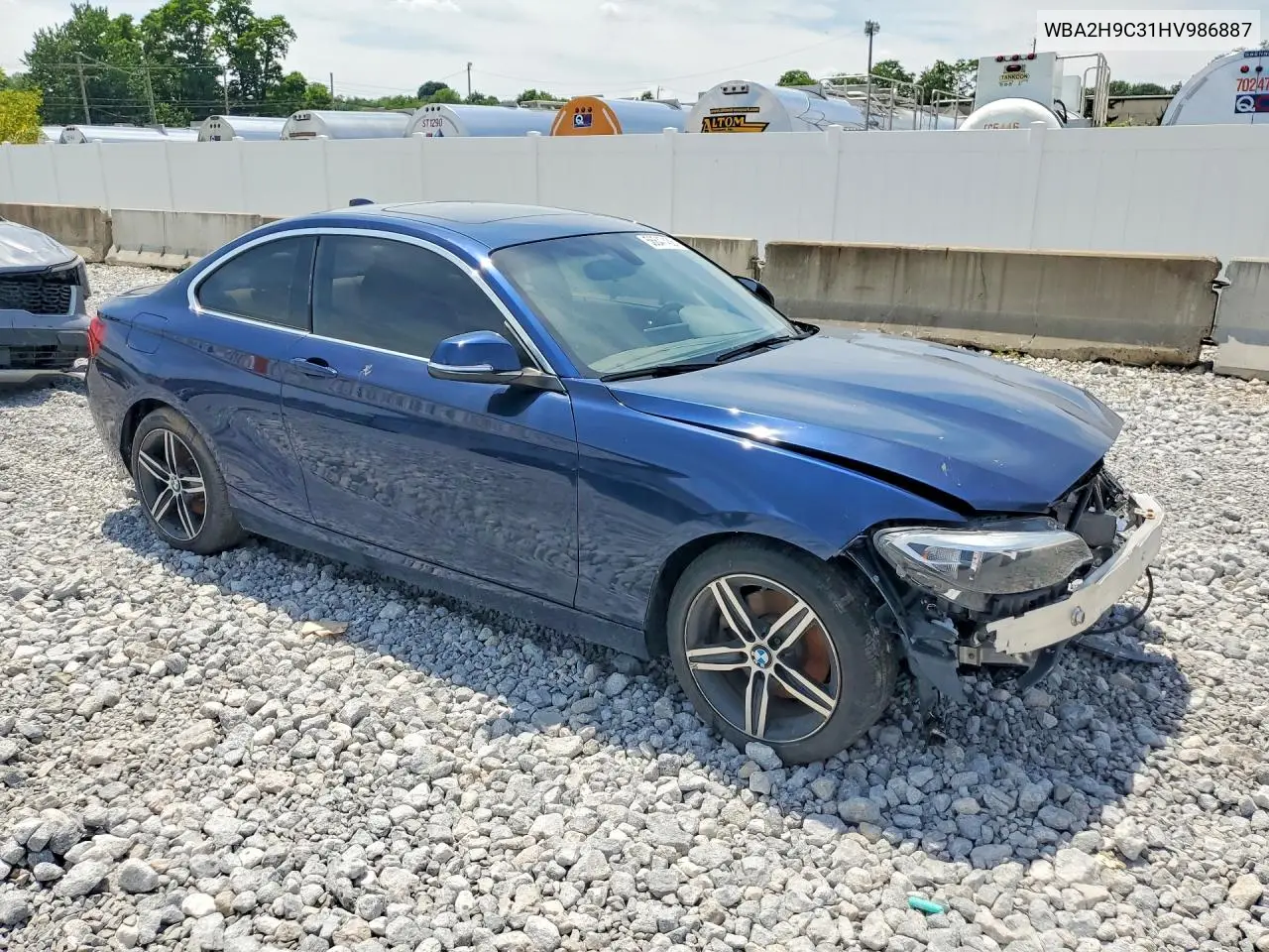 2017 BMW 230Xi VIN: WBA2H9C31HV986887 Lot: 56647436