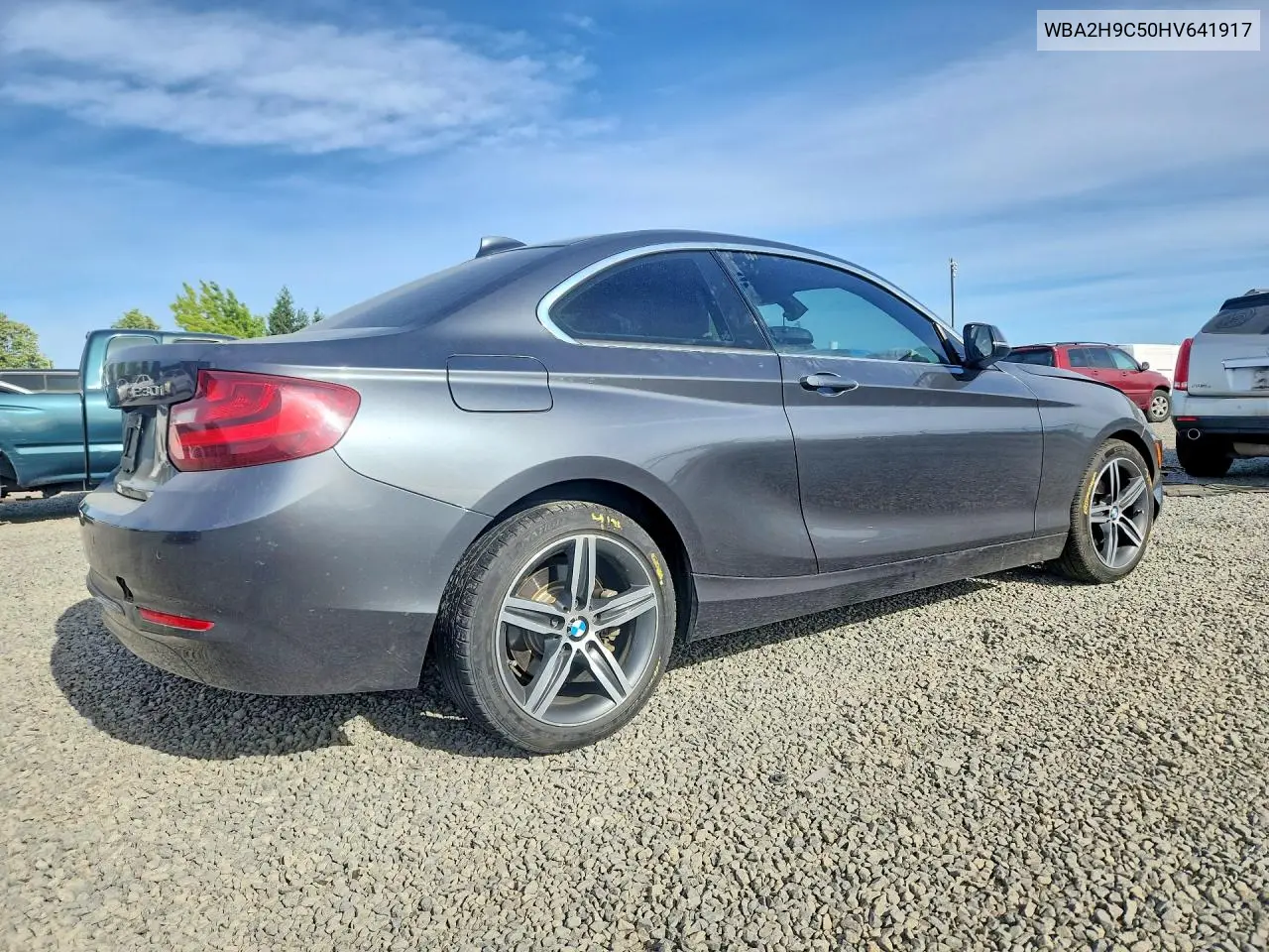 2017 BMW 230Xi VIN: WBA2H9C50HV641917 Lot: 57725436
