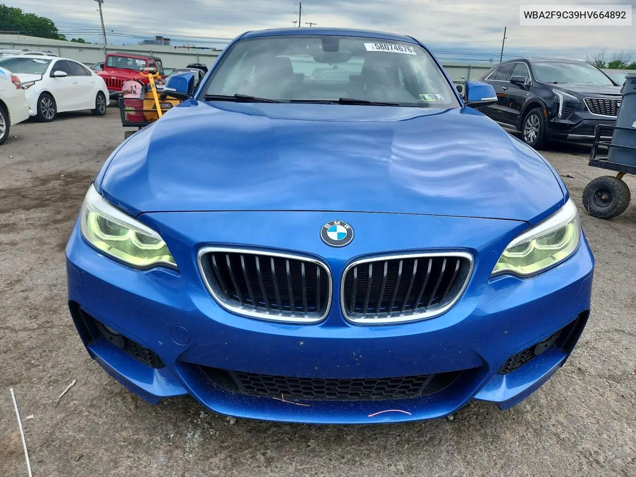 2017 BMW 230I VIN: WBA2F9C39HV664892 Lot: 58074676