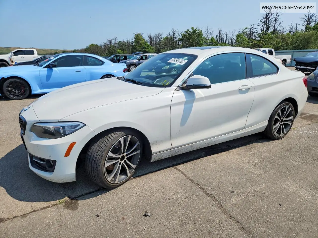 2017 BMW 230Xi VIN: WBA2H9C55HV642092 Lot: 58490126