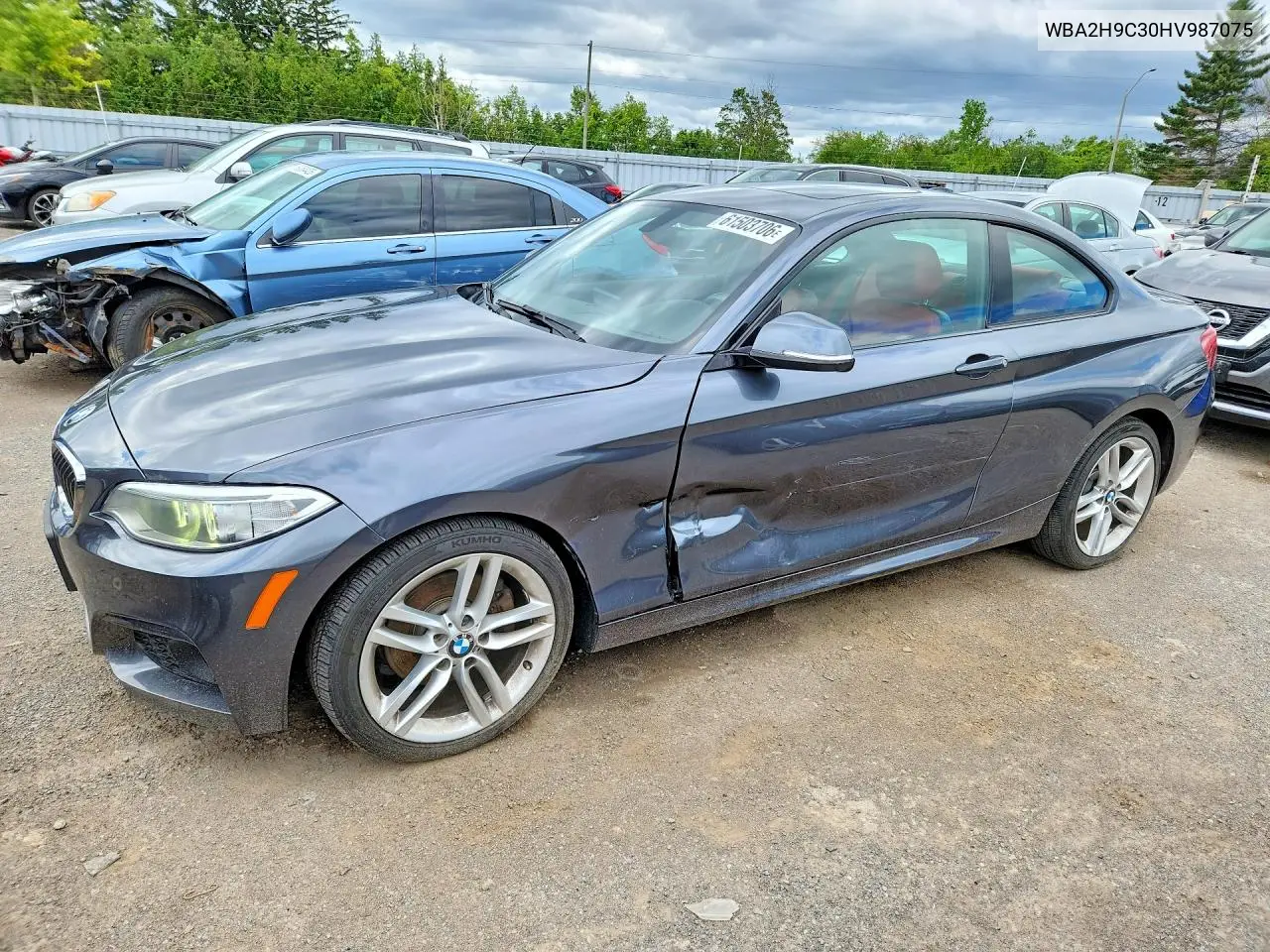 2017 BMW 230Xi VIN: WBA2H9C30HV987075 Lot: 61503706