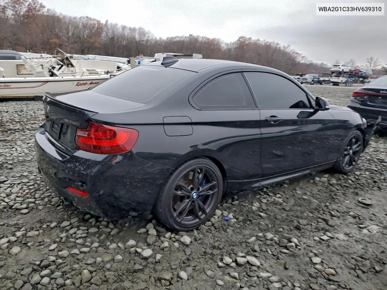2017 BMW M240I VIN: WBA2G1C33HV639310 Lot: 93592545