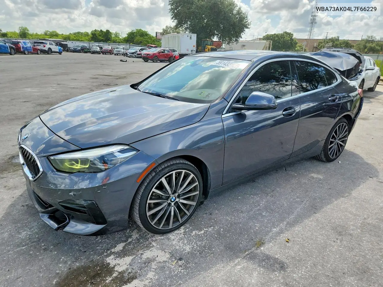 2020 BMW 228Xi VIN: WBA73AK04L7F66229 Lot: 59143316