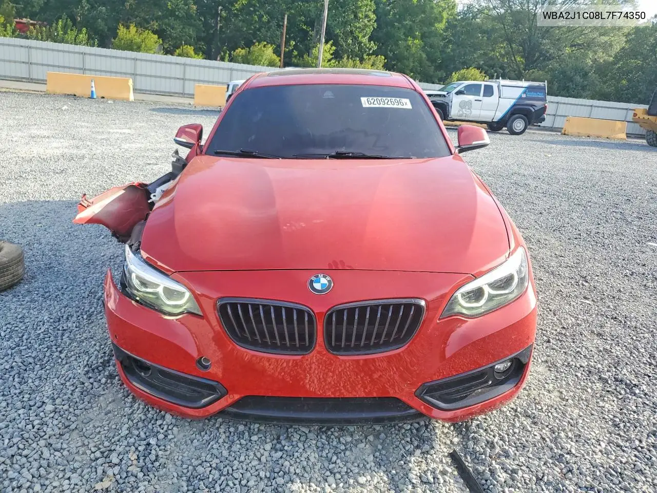 2020 BMW 230I VIN: WBA2J1C08L7F74350 Lot: 62092696