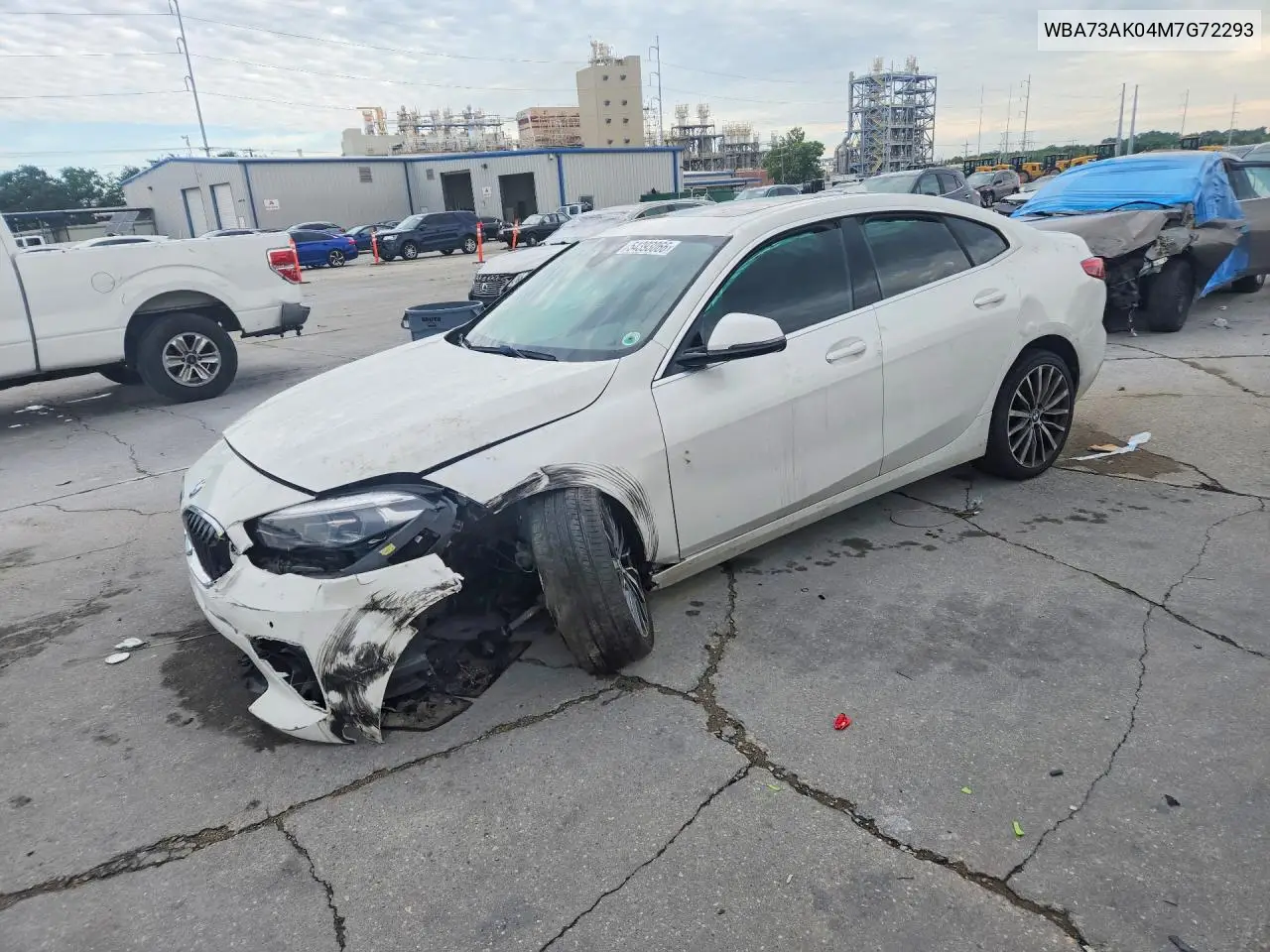 2021 BMW 228Xi VIN: WBA73AK04M7G72293 Lot: 54393066
