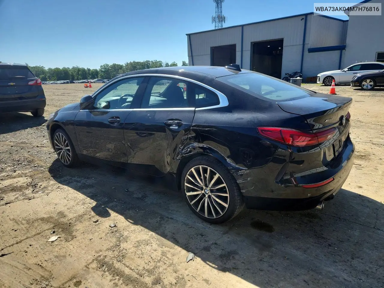 2021 BMW 228Xi VIN: WBA73AK04M7H76816 Lot: 56136456