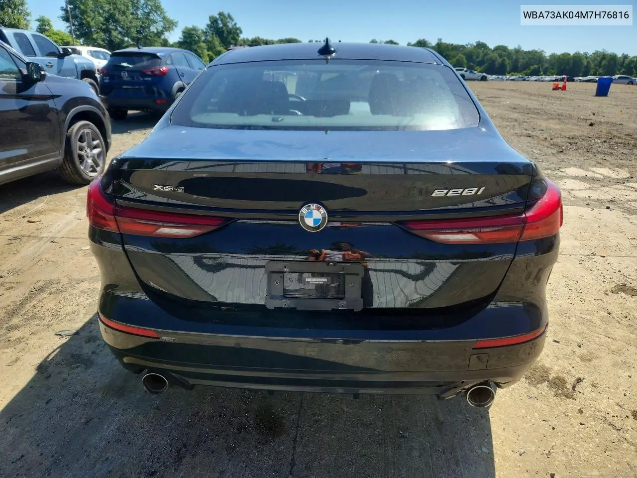 2021 BMW 228Xi VIN: WBA73AK04M7H76816 Lot: 56136456