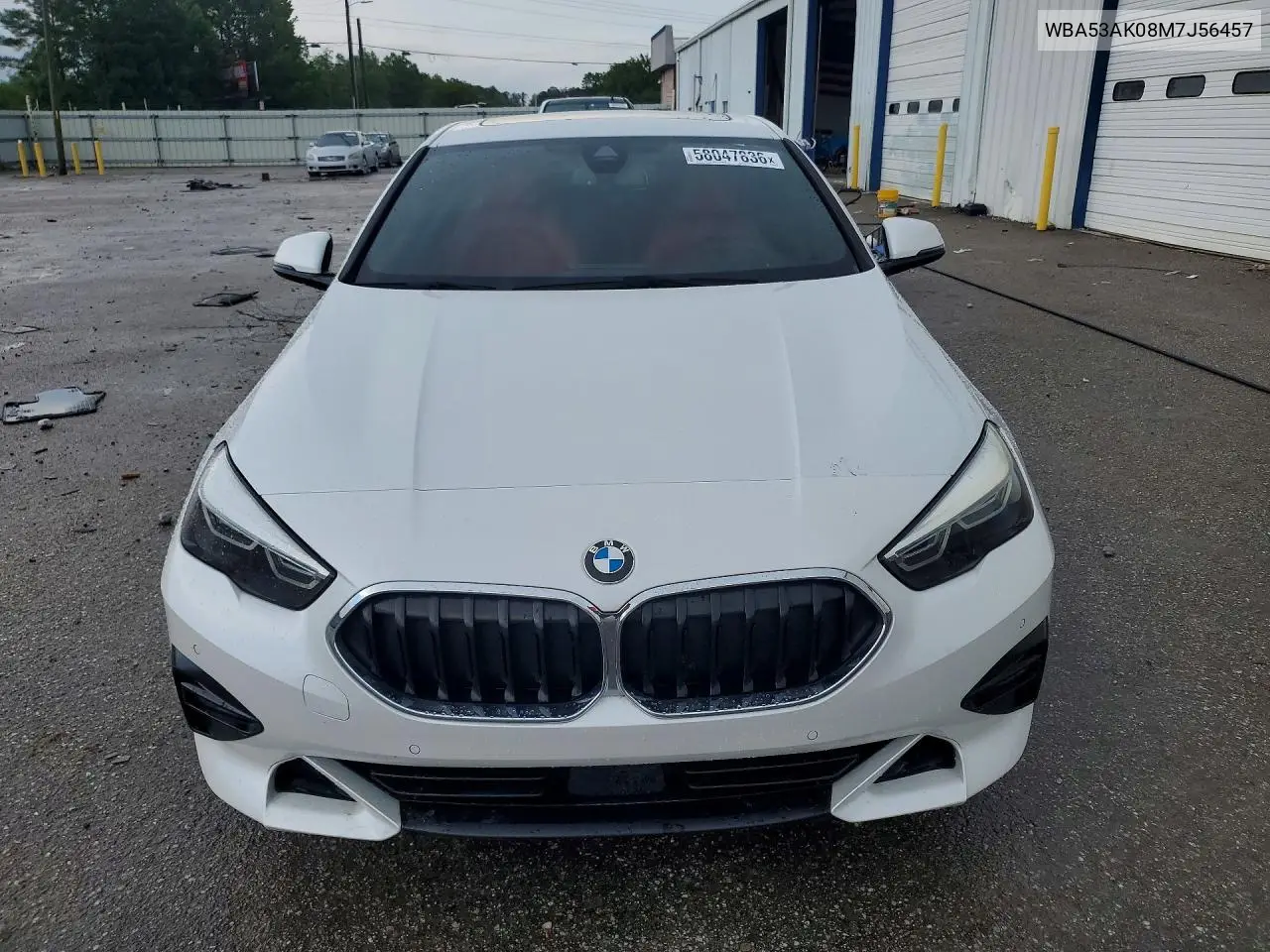 2021 BMW 228I VIN: WBA53AK08M7J56457 Lot: 58047836