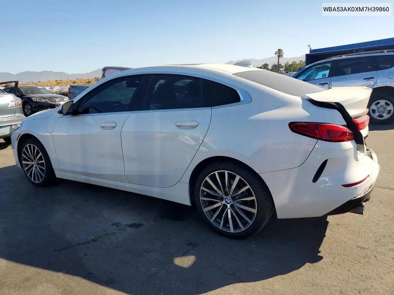 2021 BMW 228I VIN: WBA53AK0XM7H39860 Lot: 59809246
