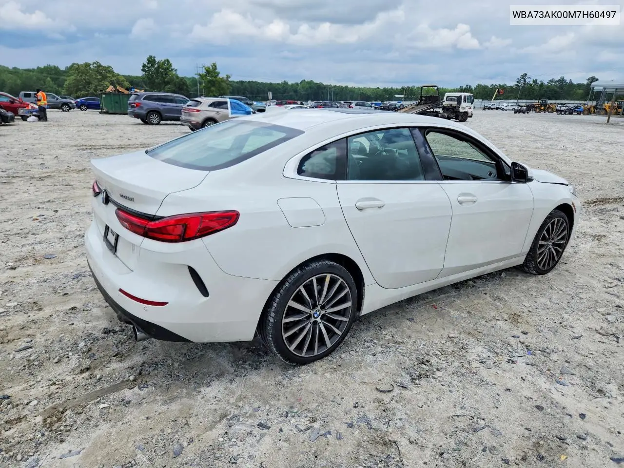 2021 BMW 228Xi VIN: WBA73AK00M7H60497 Lot: 60393046