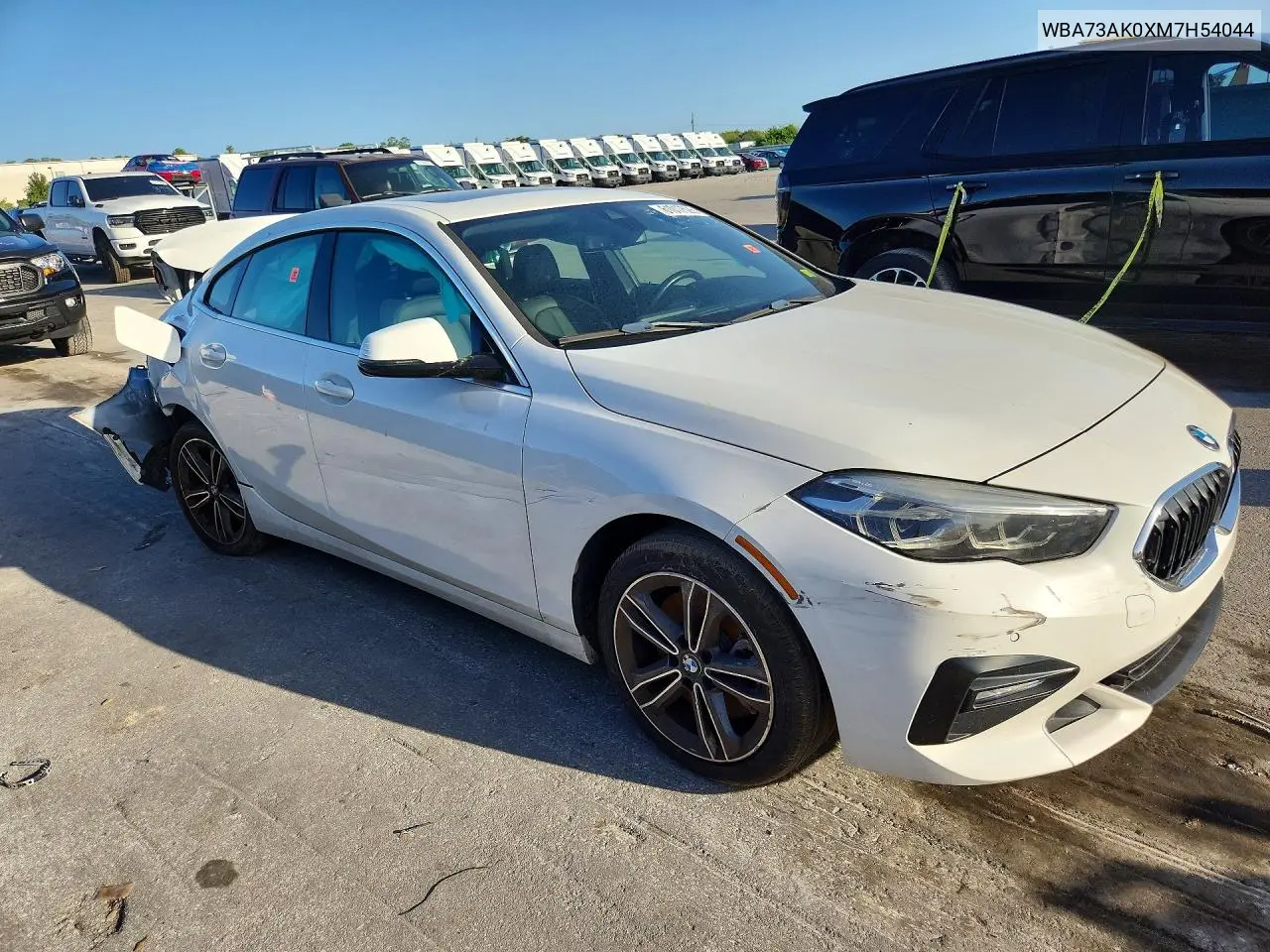 2021 BMW 228Xi VIN: WBA73AK0XM7H54044 Lot: 61017526