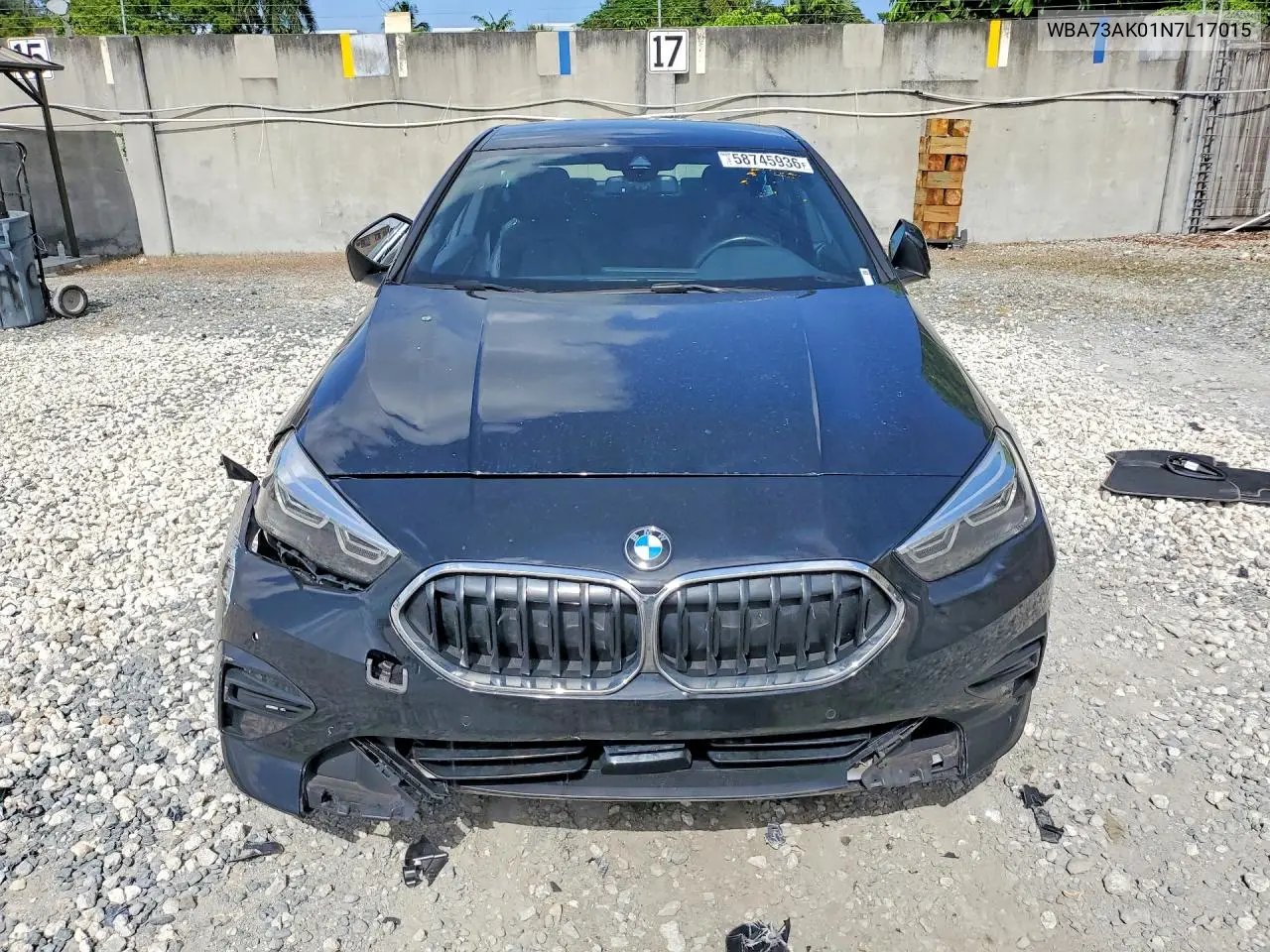 2022 BMW 228Xi VIN: WBA73AK01N7L17015 Lot: 58745936