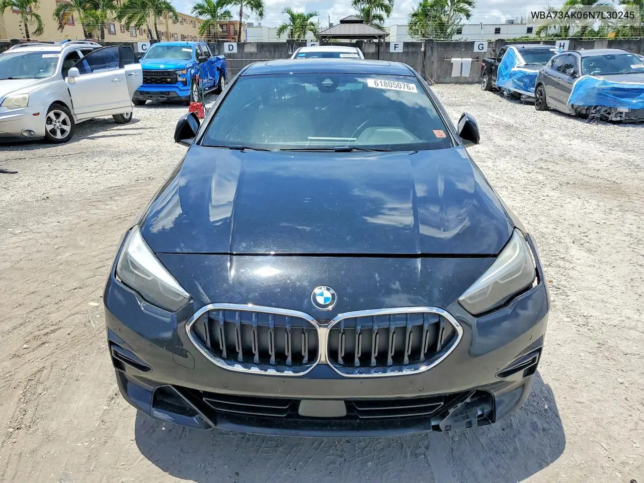 2022 BMW 228Xi VIN: WBA73AK06N7L30245 Lot: 61805076