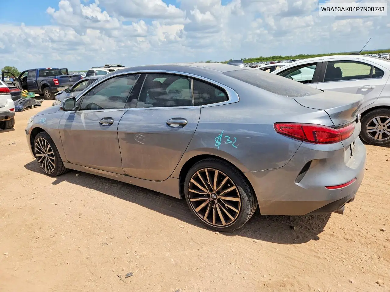 2023 BMW 228I VIN: WBA53AK04P7N00743 Lot: 59968926